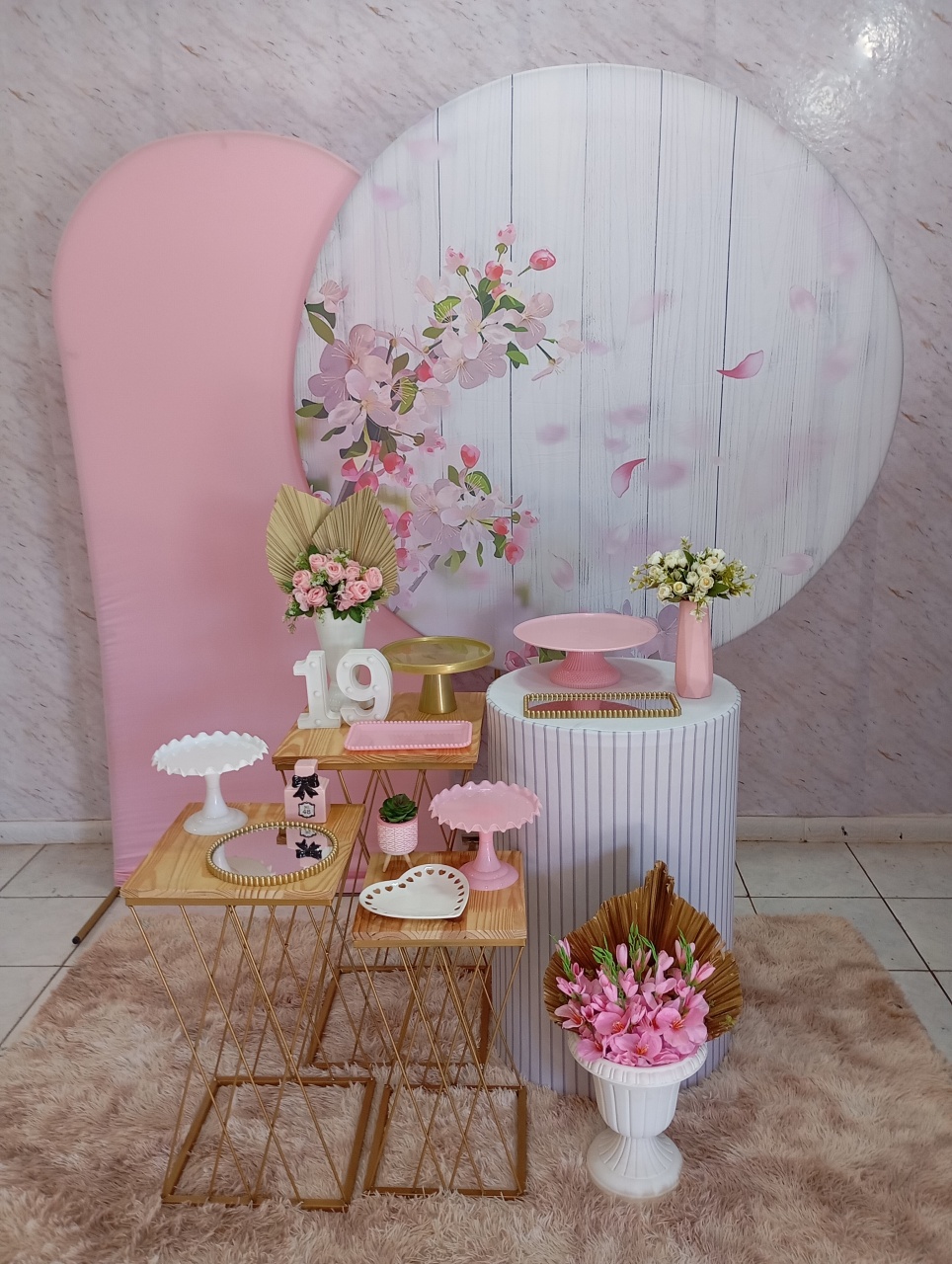 Kit Diamante Floral Ripado - Greicy Art´s Decor