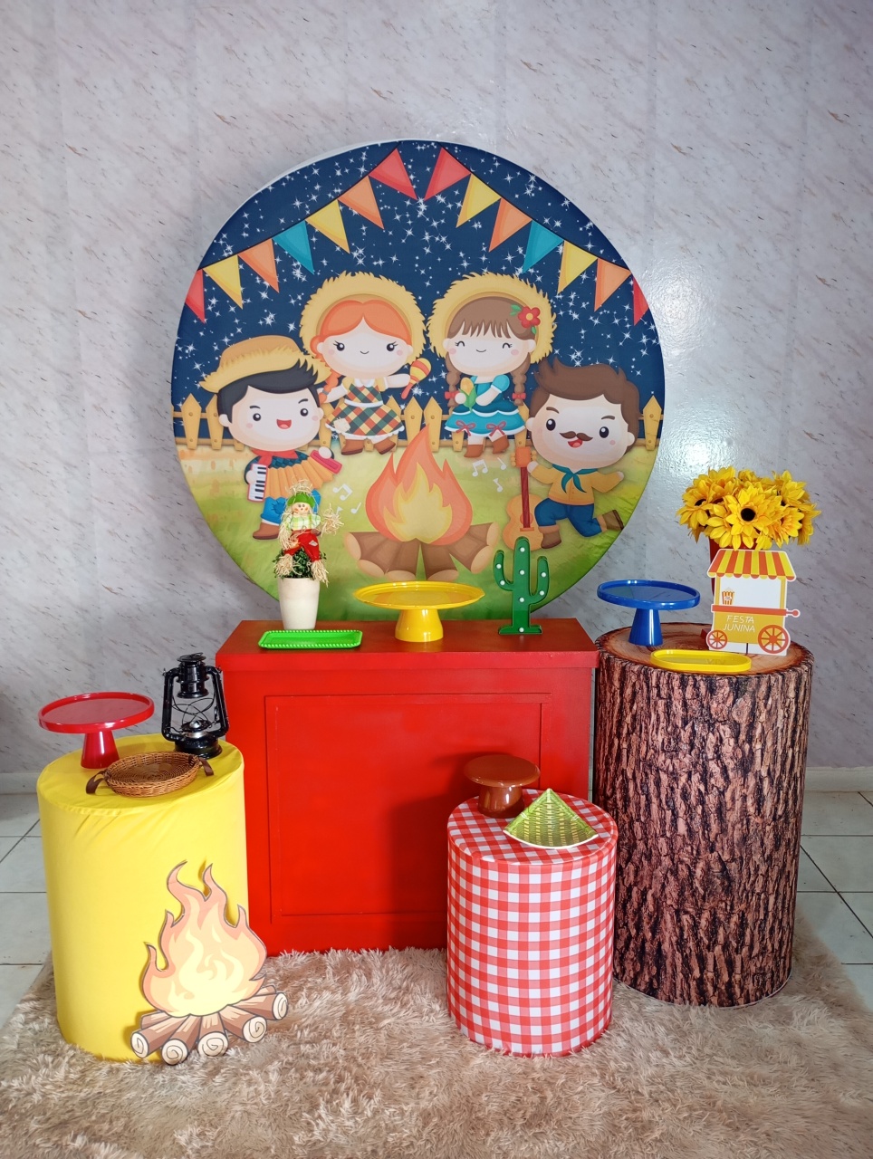 Kit Ouro Arraiá Junino Crianças - Greicy Art´S Decor