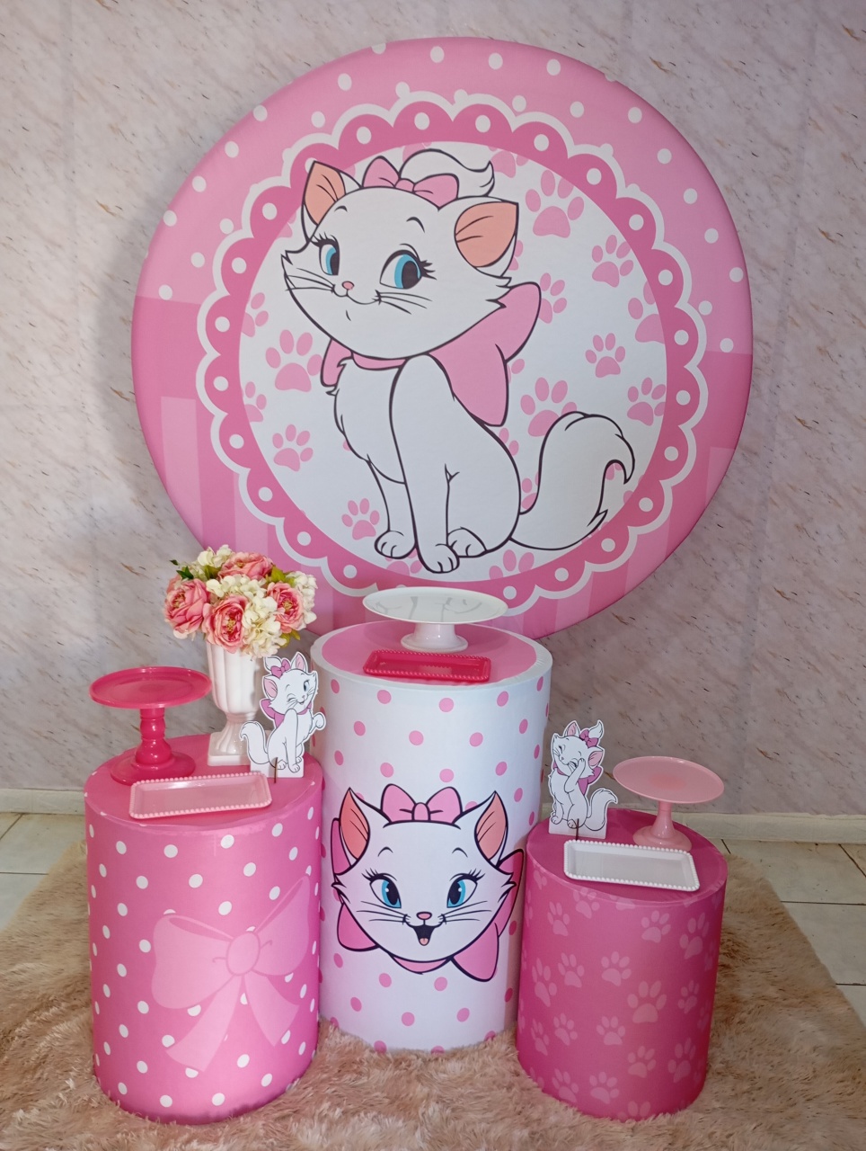 Kit Prata Gata Marie - Greicy Art´S Decor