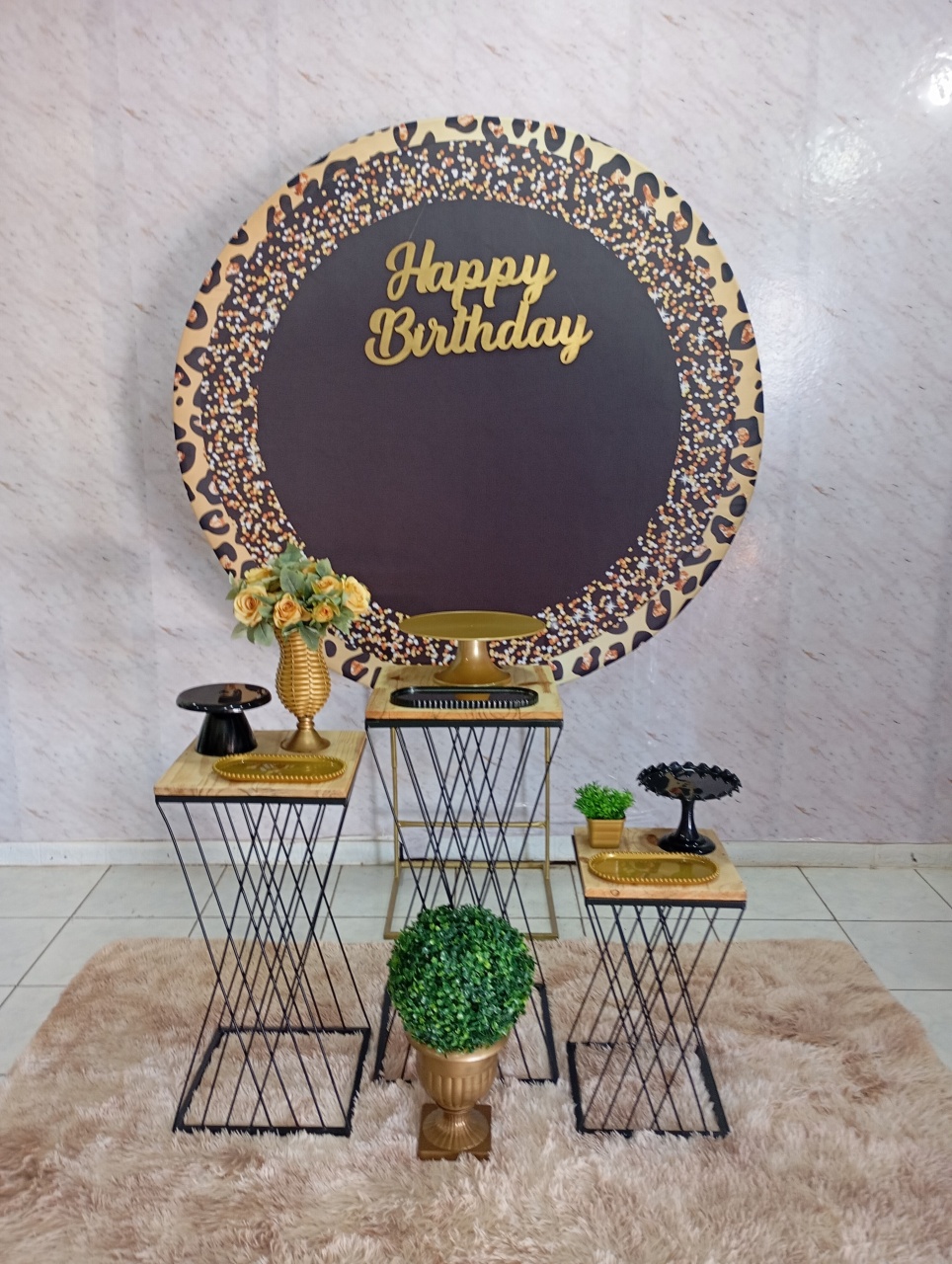 Kit Prata Oncinha  - Greicy Art´S Decor