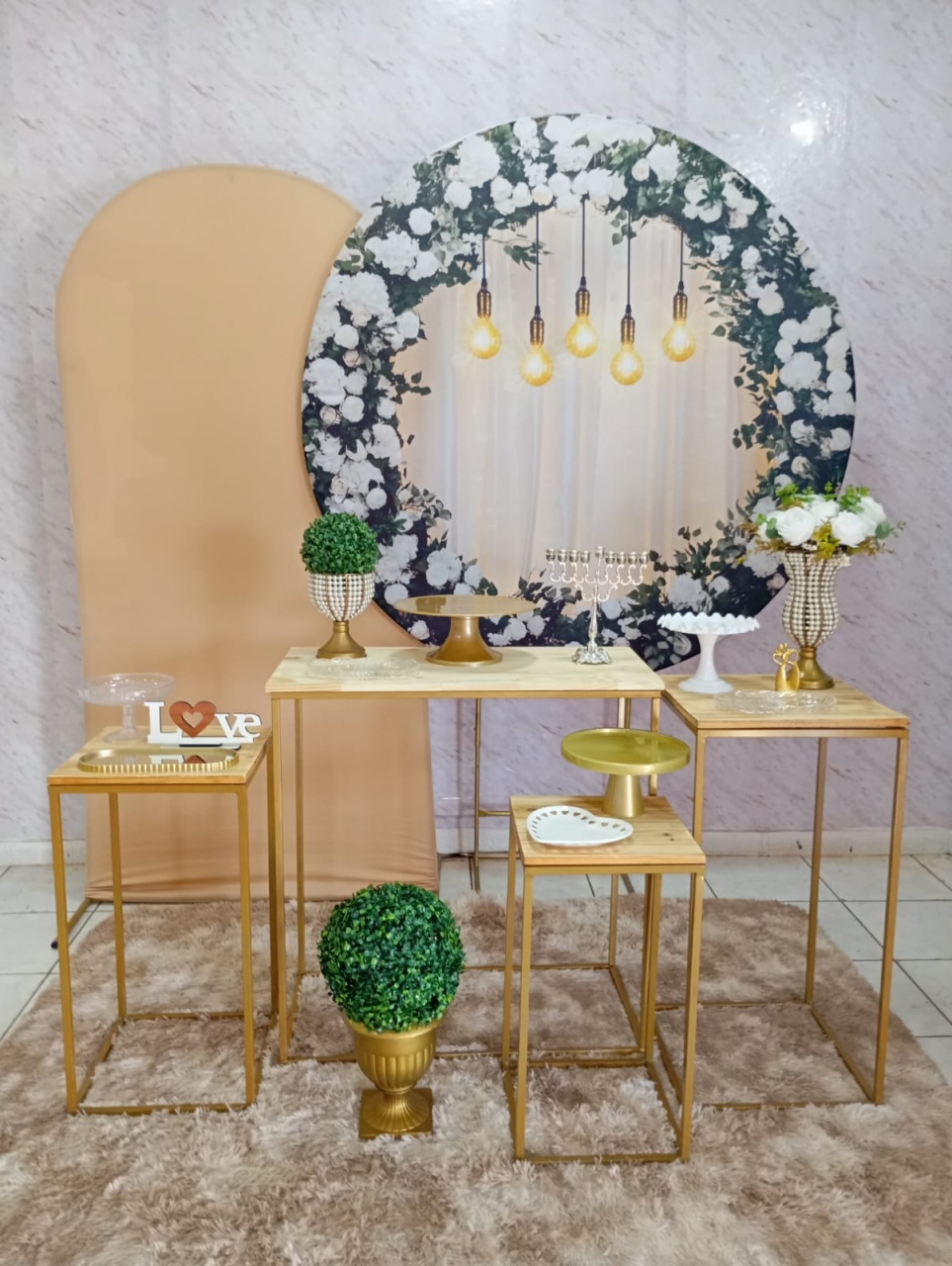Kit Diamante Casamento/Bodas Floral Luzes - Greicy Art´S Decor