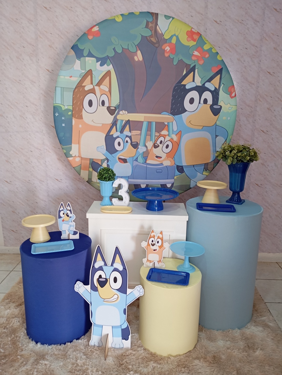 Kit Ouro Bluey E Bingo Menino - Greicy Art´S Decor