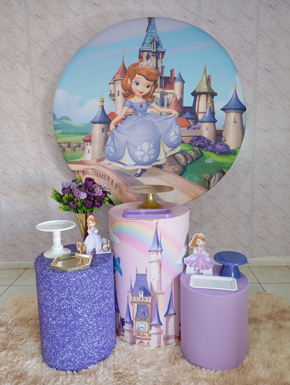 Kit Prata Princesa Sofia - Greicy Art´S Decor
