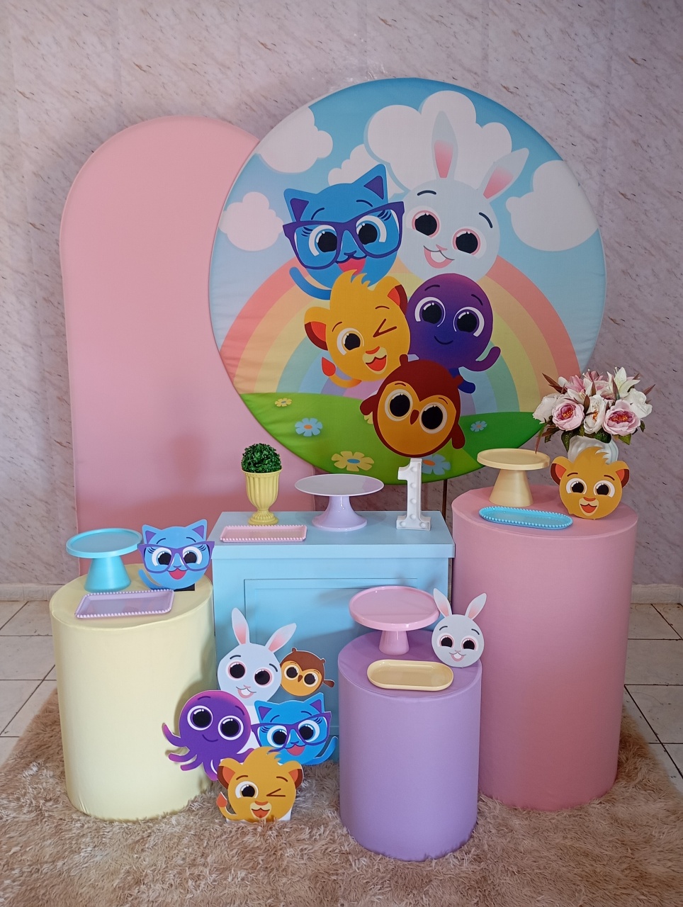 Kit Diamante Bolofofo Rosa - Greicy Art´S Decor