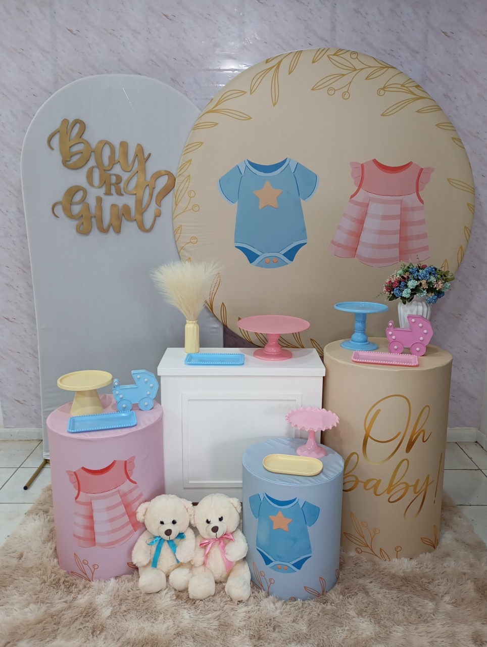 Kit Diamante Chá Revelação Body - Greicy Art´S Decor
