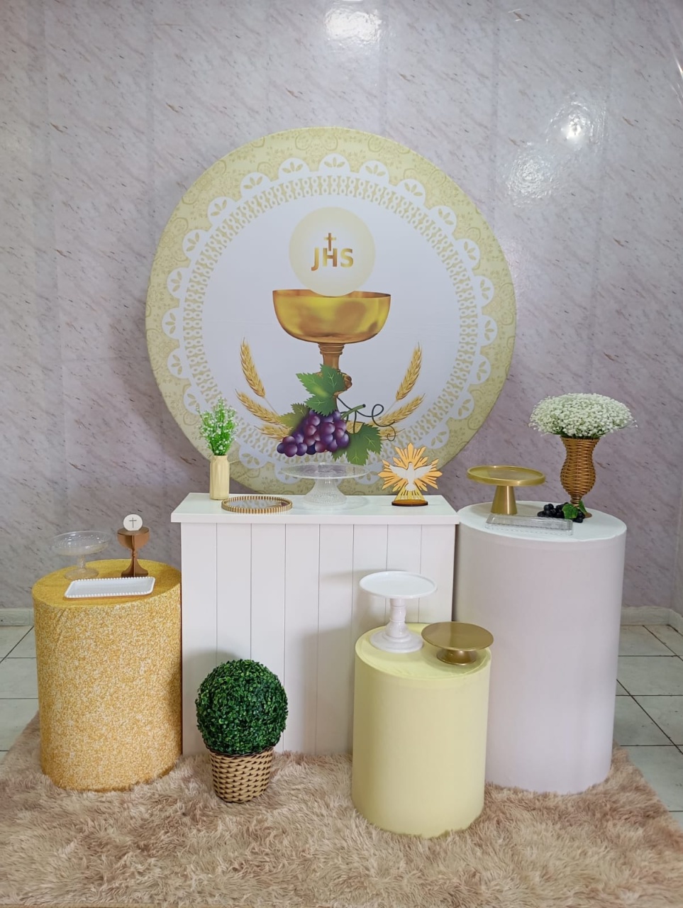 Kit Ouro 1° Eucaristia III - Greicy Art´s Decor