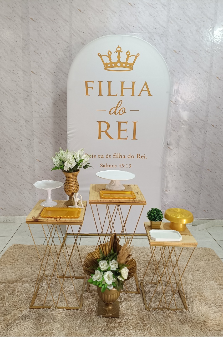 Kit Prata Filha Do Rei - Greicy Art´s Decor