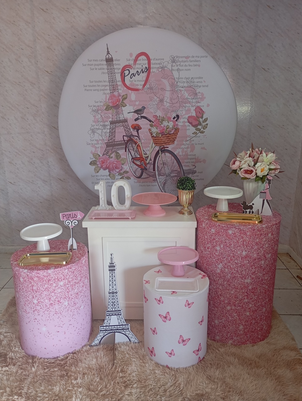Kit Ouro Viagem A Paris - Greicy Art´s Decor
