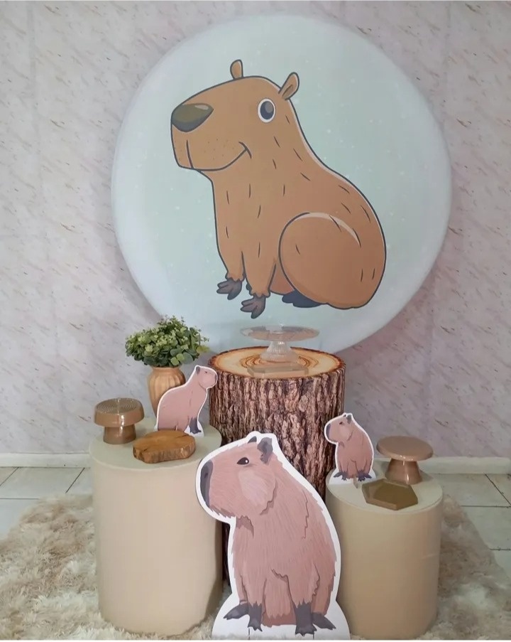 Kit Prata Capivara  - Greicy Art´S Decor
