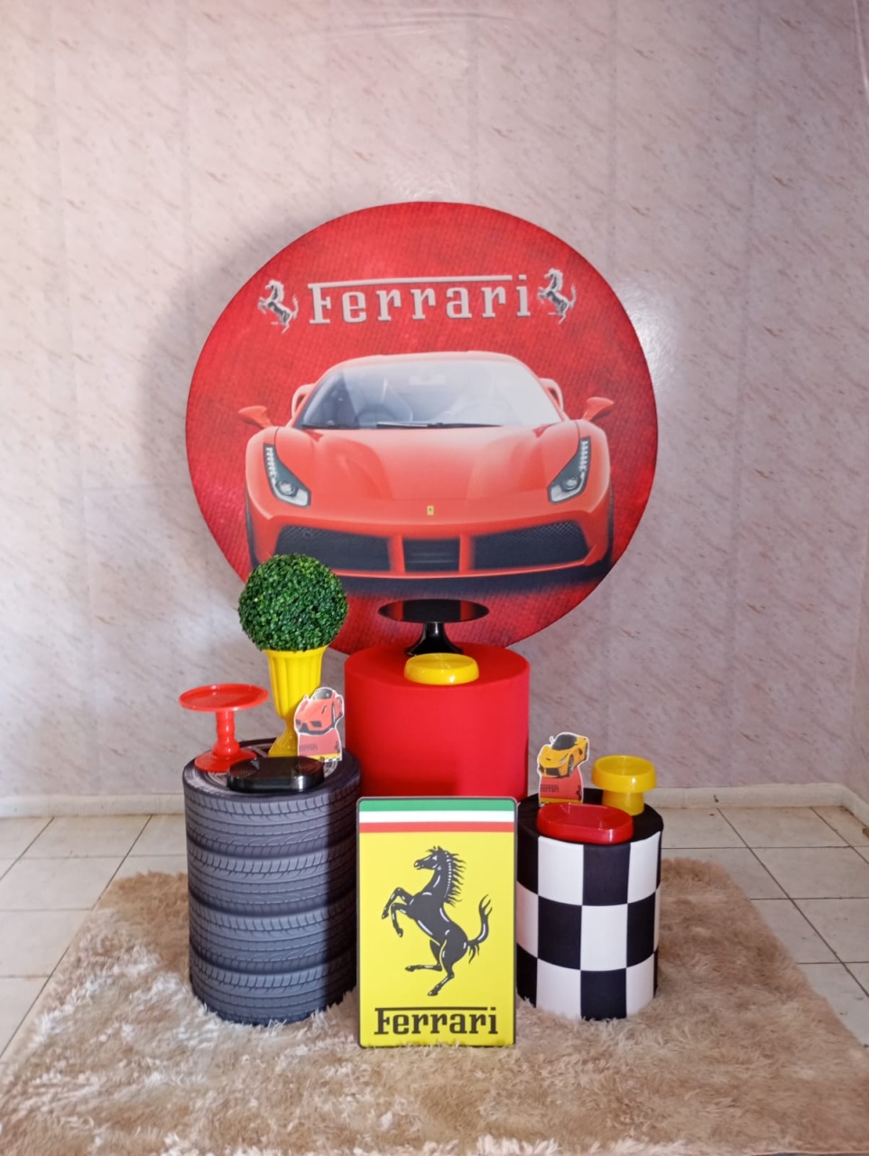 Kit Prata Ferrari - Greicy Art´s Decor