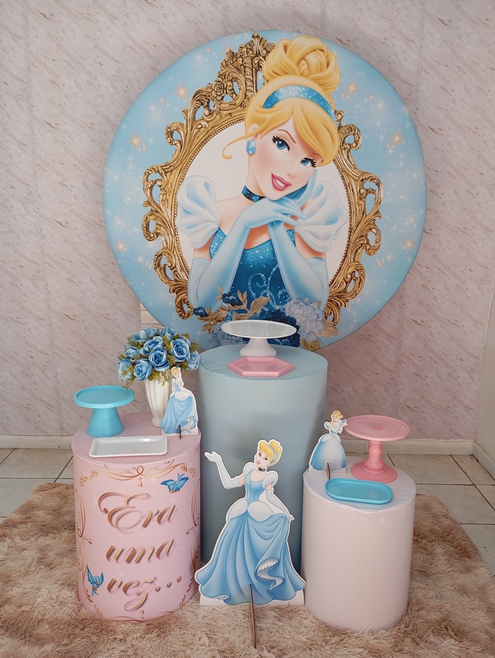 Kit Prata Cinderela - Greicy Art´S Decor