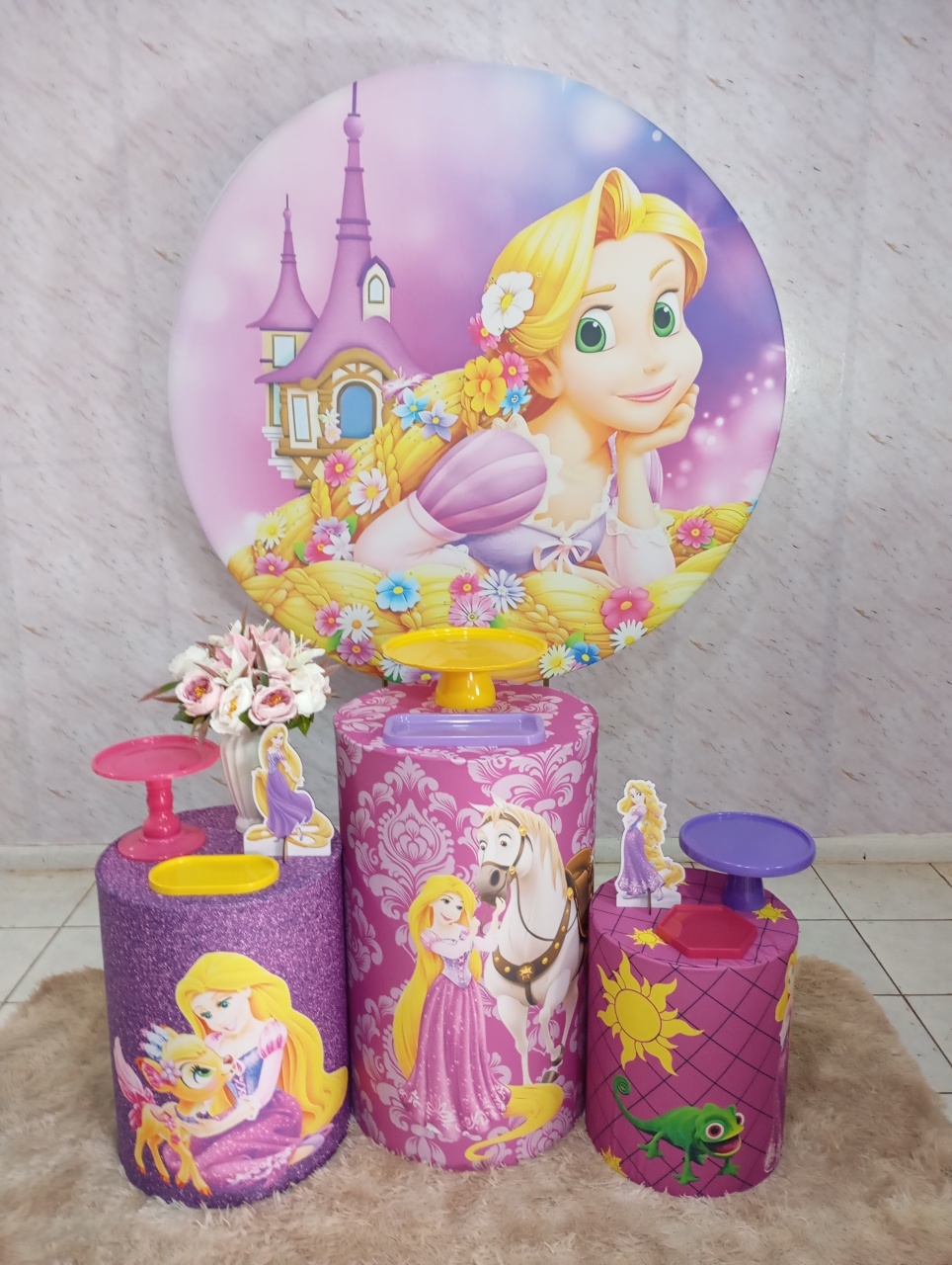Kit Prata Rapunzel (Enrolados) - Greicy Art´s Decor