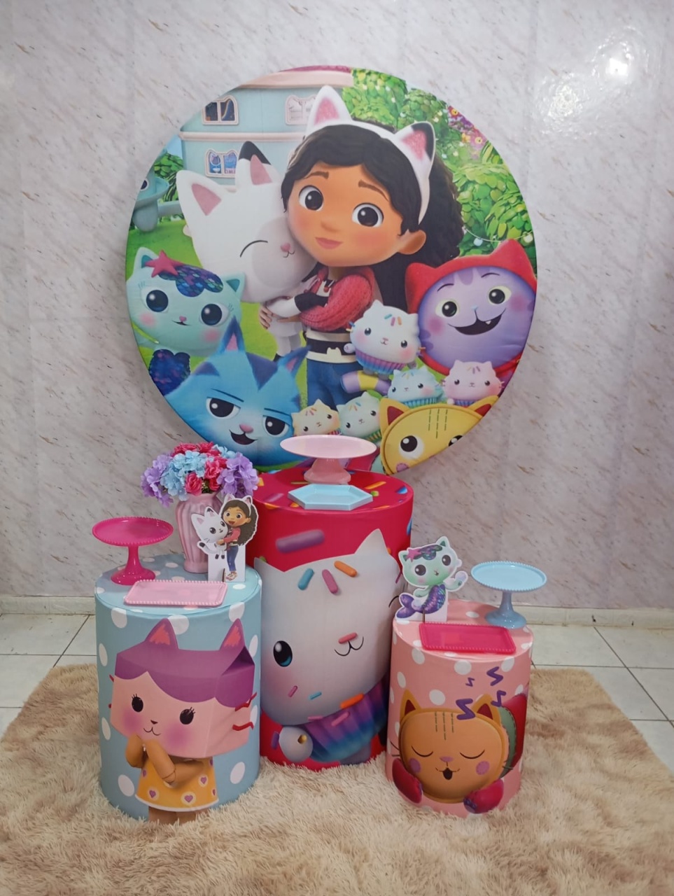 Kit Prata A Casa Mágica da Gabby - Greicy Art´S Decor