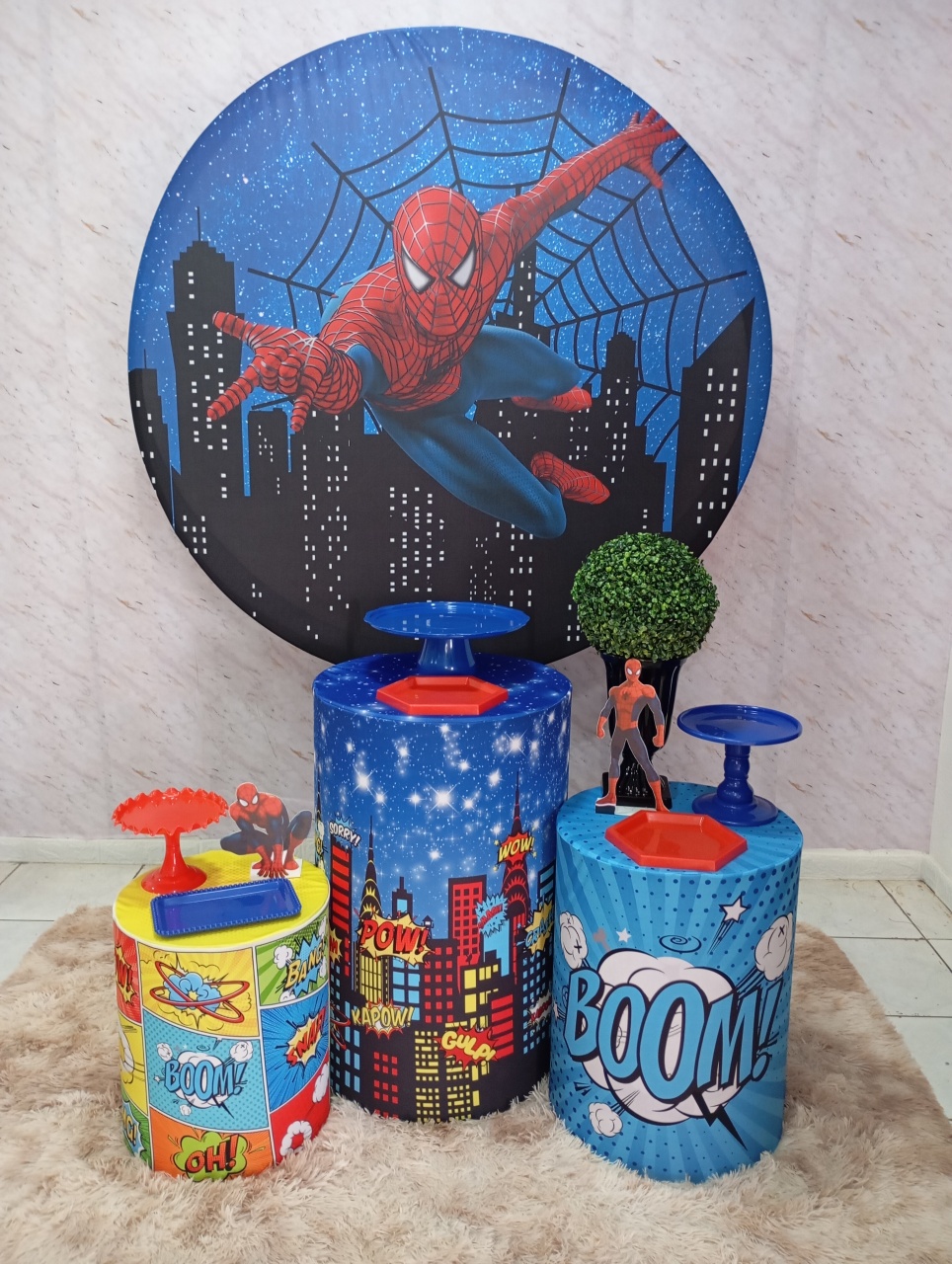 Kit Prata Homem Aranha Prédio - Greicy Art´s Decor