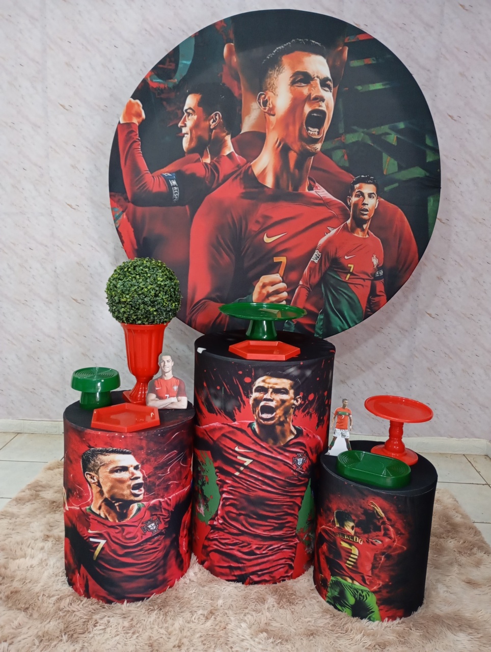 Kit Prata Cristiano Ronaldo Cr7 - Greicy Art´S Decor