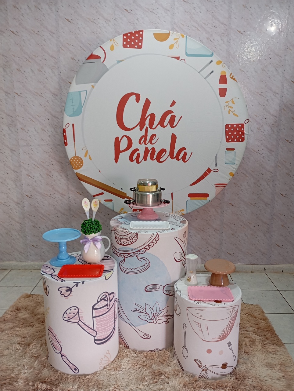 Kit Prata Chá de Panela Colorido - Greicy Art´S Decor