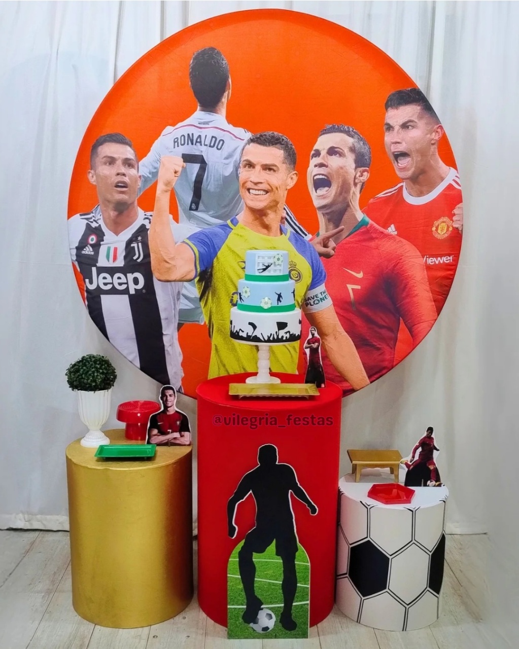 Kit Arco Íris Cristiano Ronaldo Cr7 - Vilegria Festas