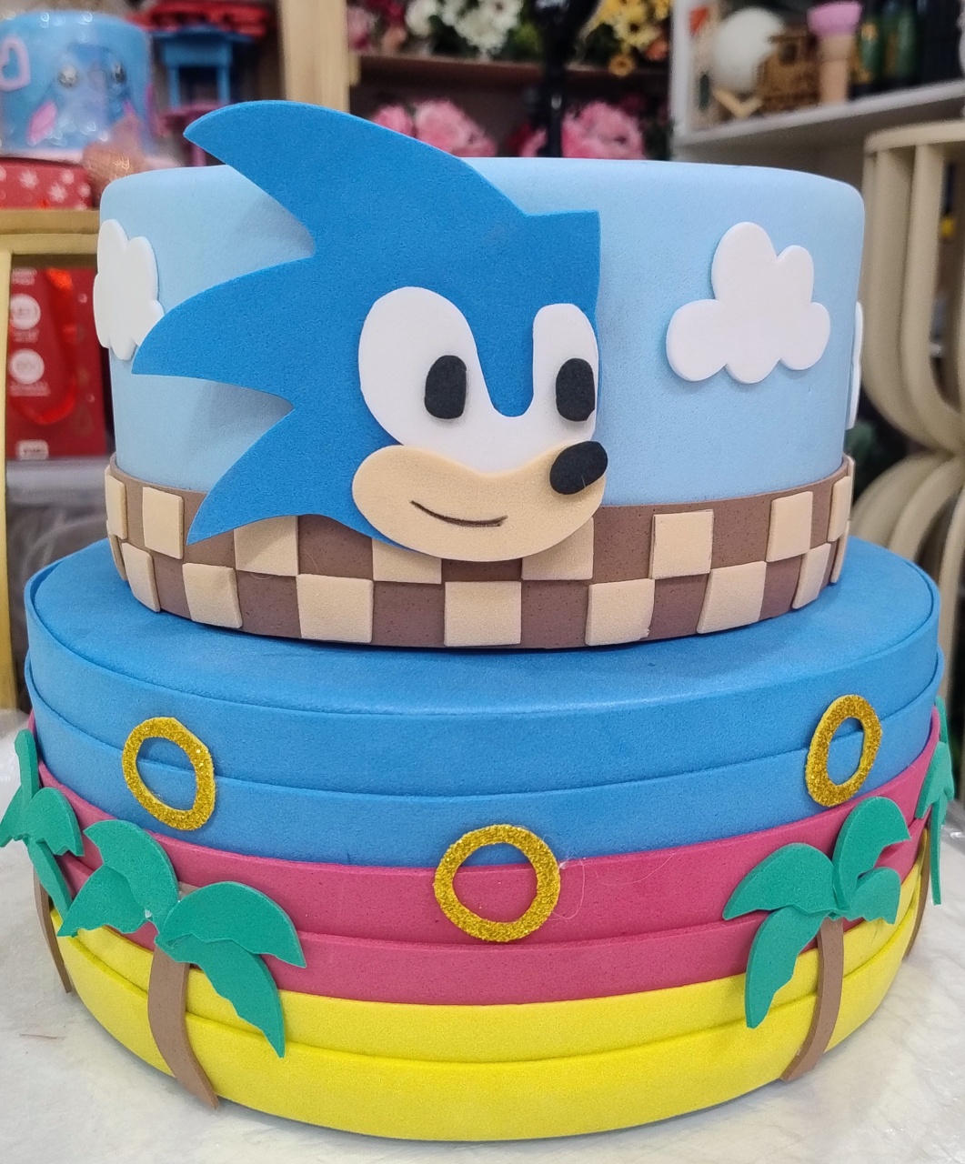 Bolo Fake 2And Sonic - Vilegria Festas