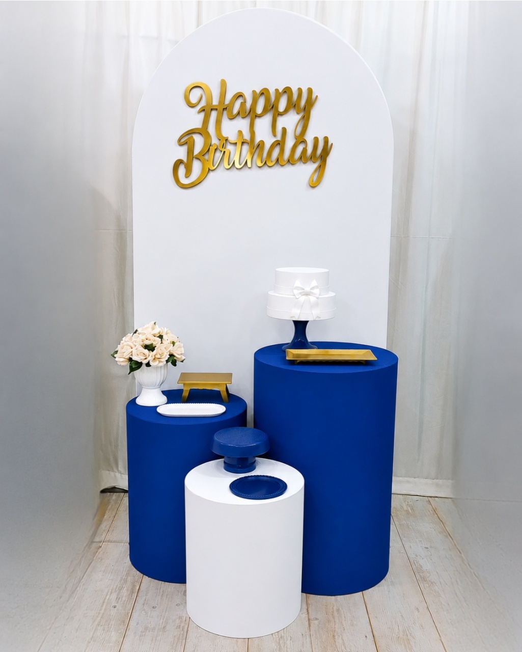 Kit Adulto Roc Azul Royal Com Branco - Vilegria Festas