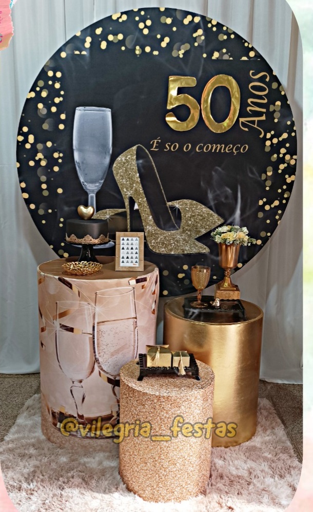 Kit Adulto Rc É Só O Começo Preto E Dourado  - Vilegria Festas