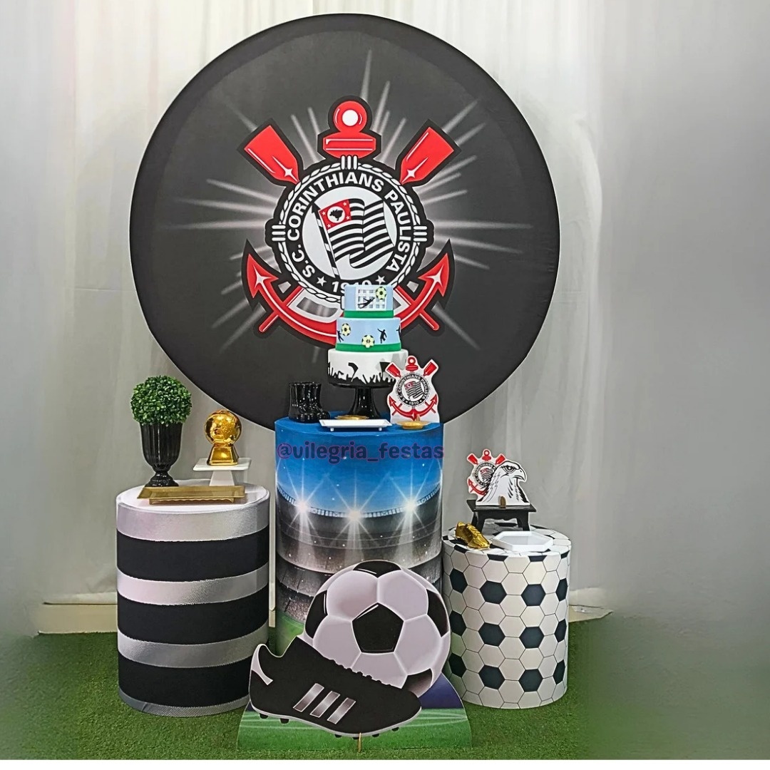 Kit Arco Íris Corinthians 1 - Vilegria Festas
