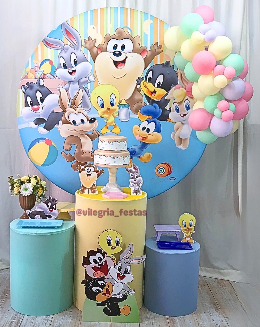 Kit Arco Íris Looney Tunes - Vilegria Festas