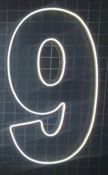 Número de Led Branco Frio 9 - Vilegria Festas