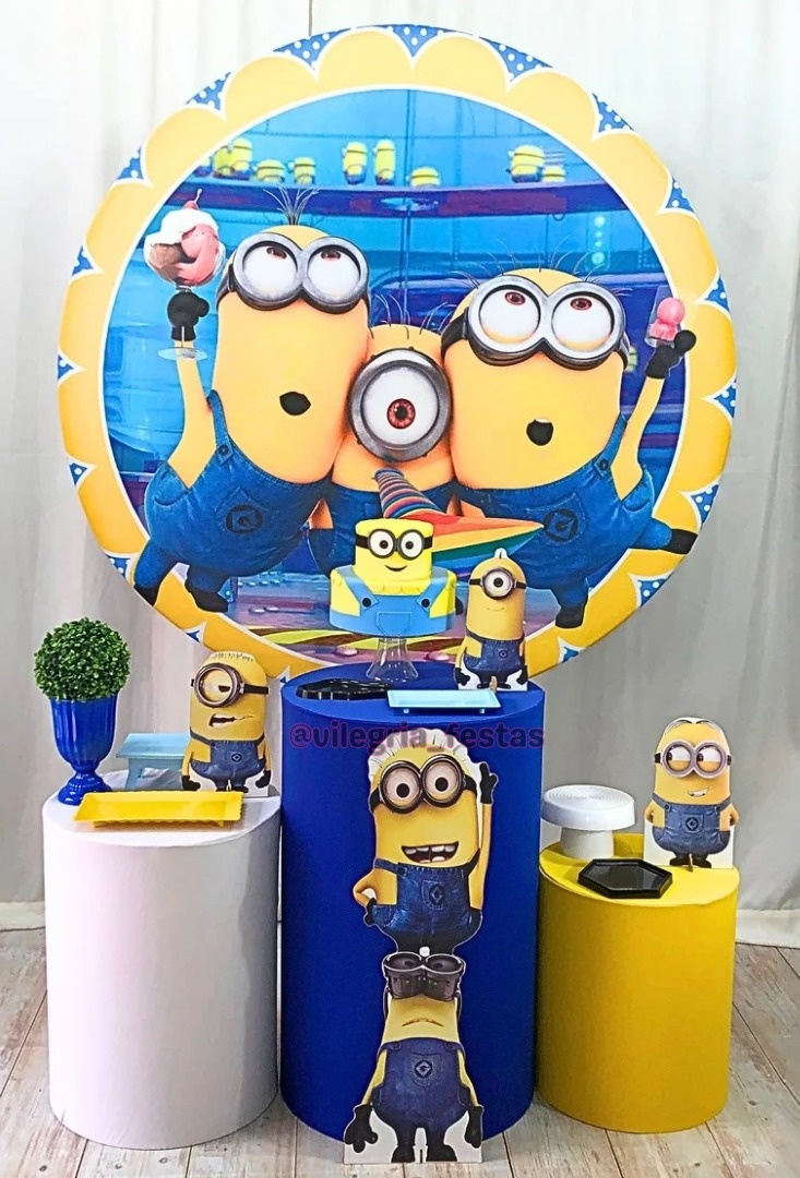 Kit Arco Íris Minnions - Vilegria Festas