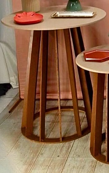 Mesa Cone Ripada G Tampo Cappuccino - Vilegria Festas