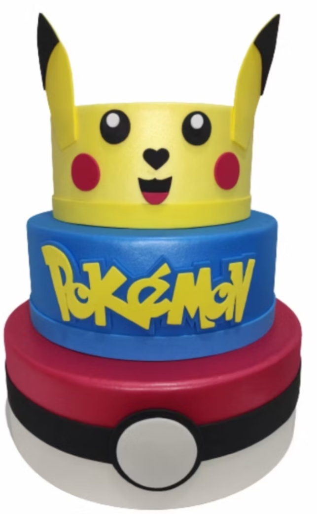 Bolo Fake 3And Pokémon - Vilegria Festas