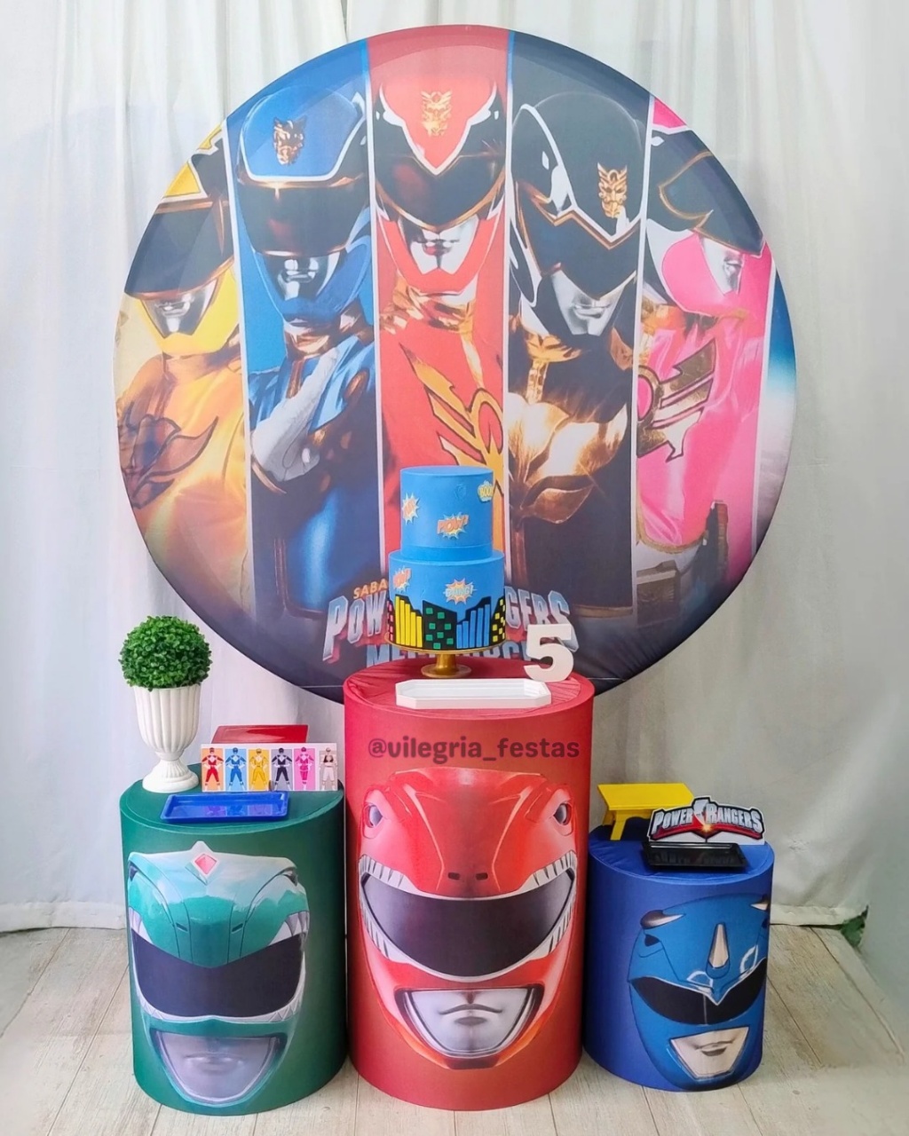 Kit Arco Íris Power Rangers - Vilegria Festas
