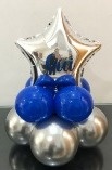 Arranjo de Balão Com Estrela Metalizado Foil P - Vilegria Festas
