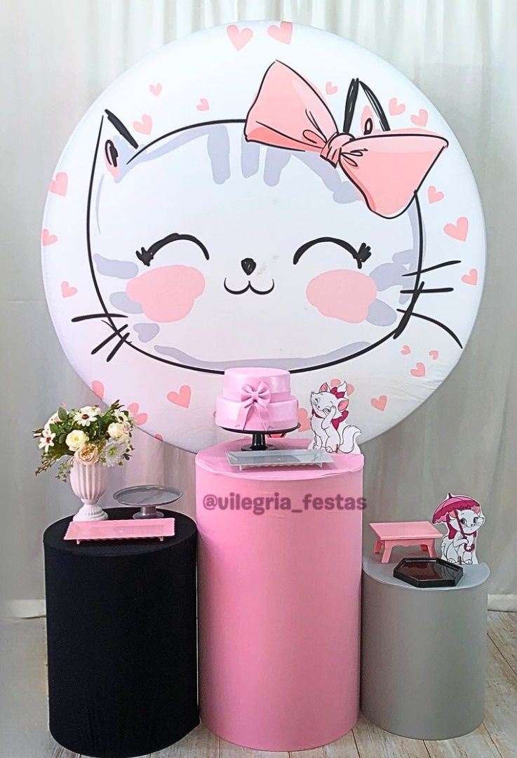 Kit Arco Íris Gatinha - Vilegria Festas