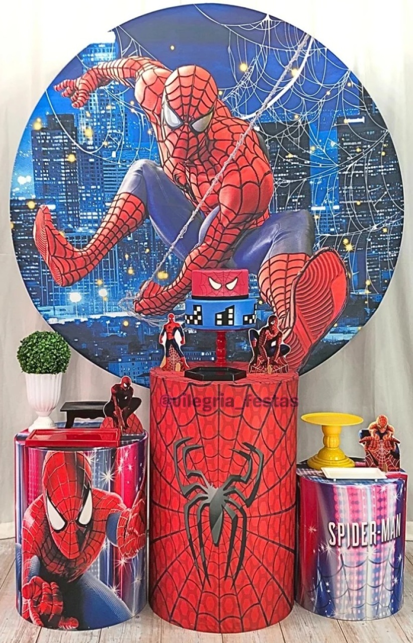 Kit Arco Íris Homem Aranha - Vilegria Festas