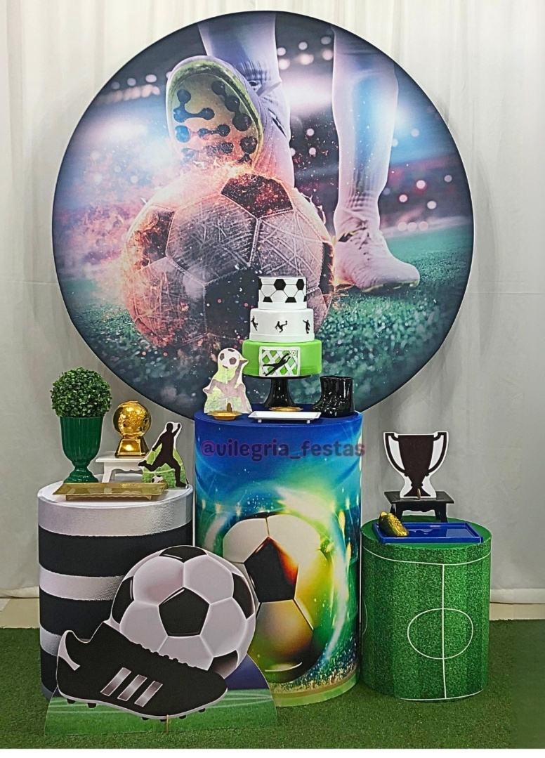 Kit Arco Iris Futebol - Vilegria Festas