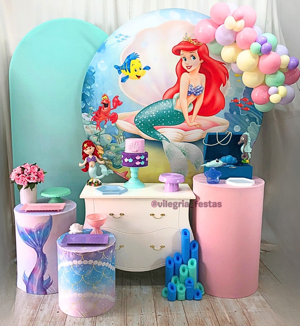 Kit Universo Ariel Sereia - Vilegria Festas