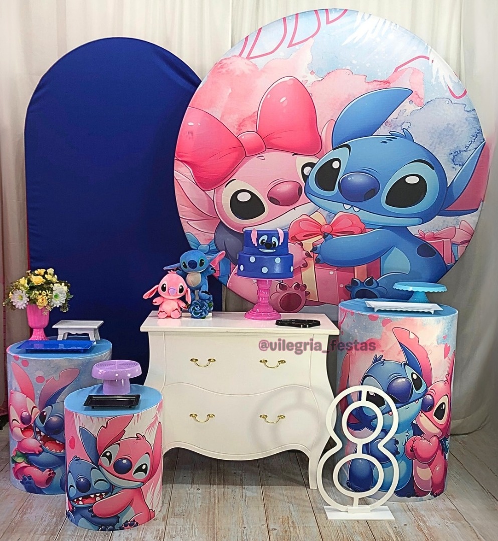 Kit Universo Stitch E Angel - Vilegria Festas