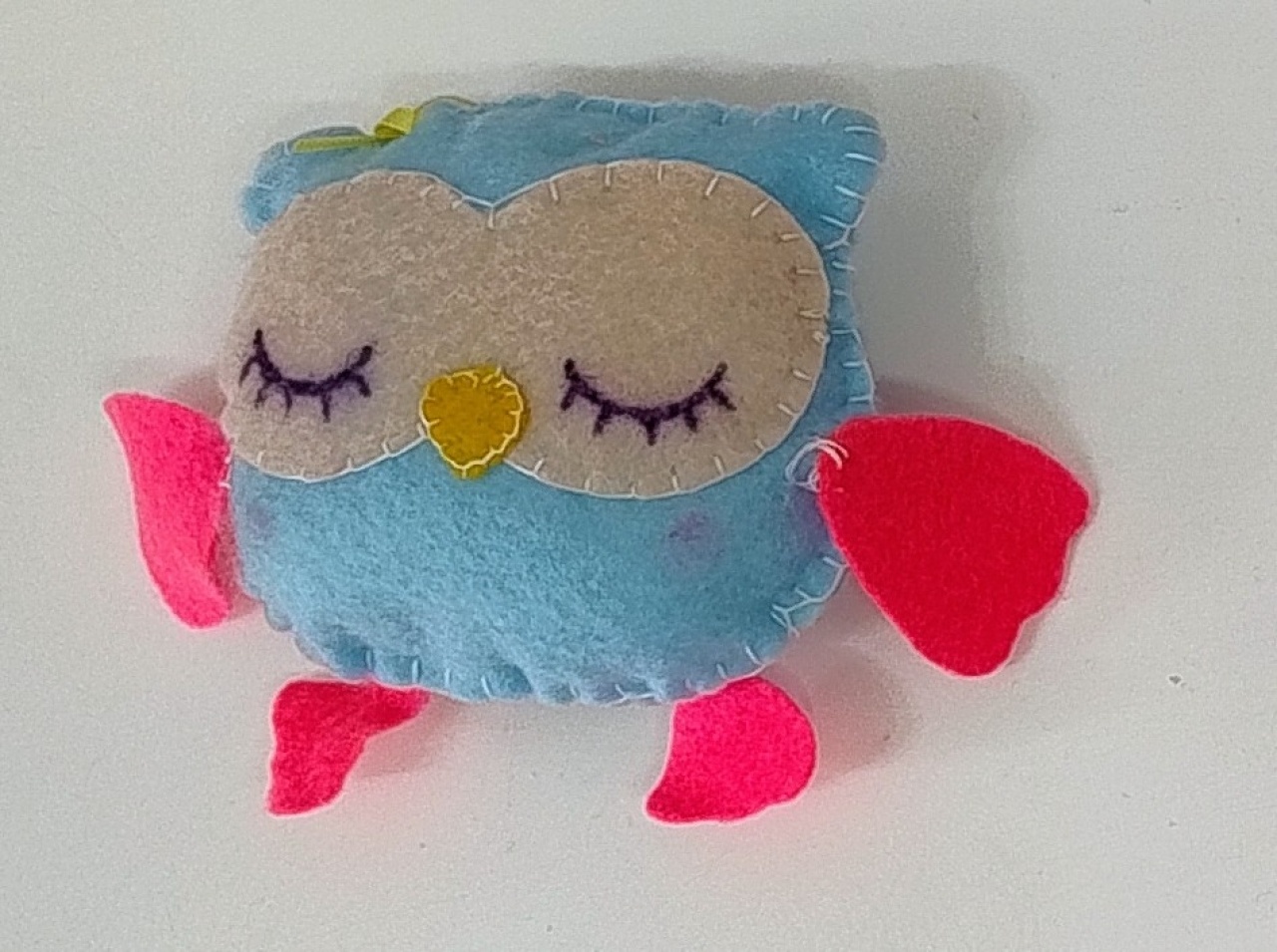 Feltro Coruja Mini Azul - Vilegria Festas