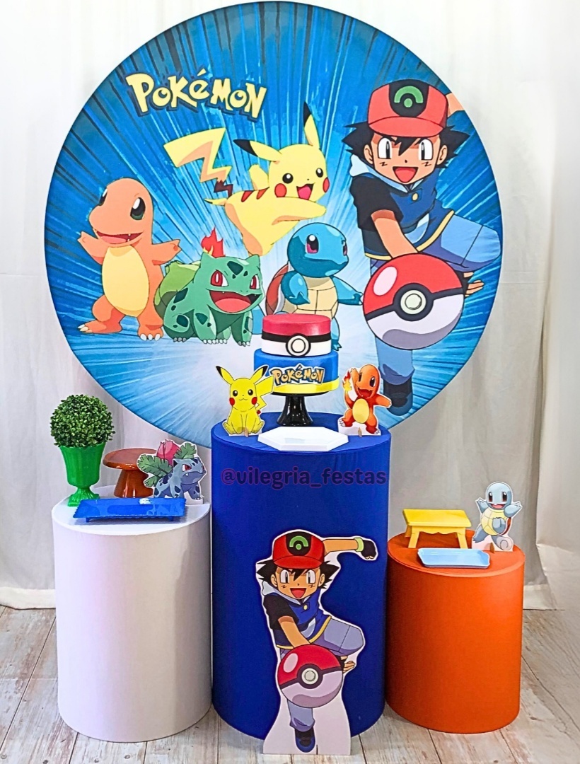 Kit Arco Íris Pokémon 1 - Vilegria Festas