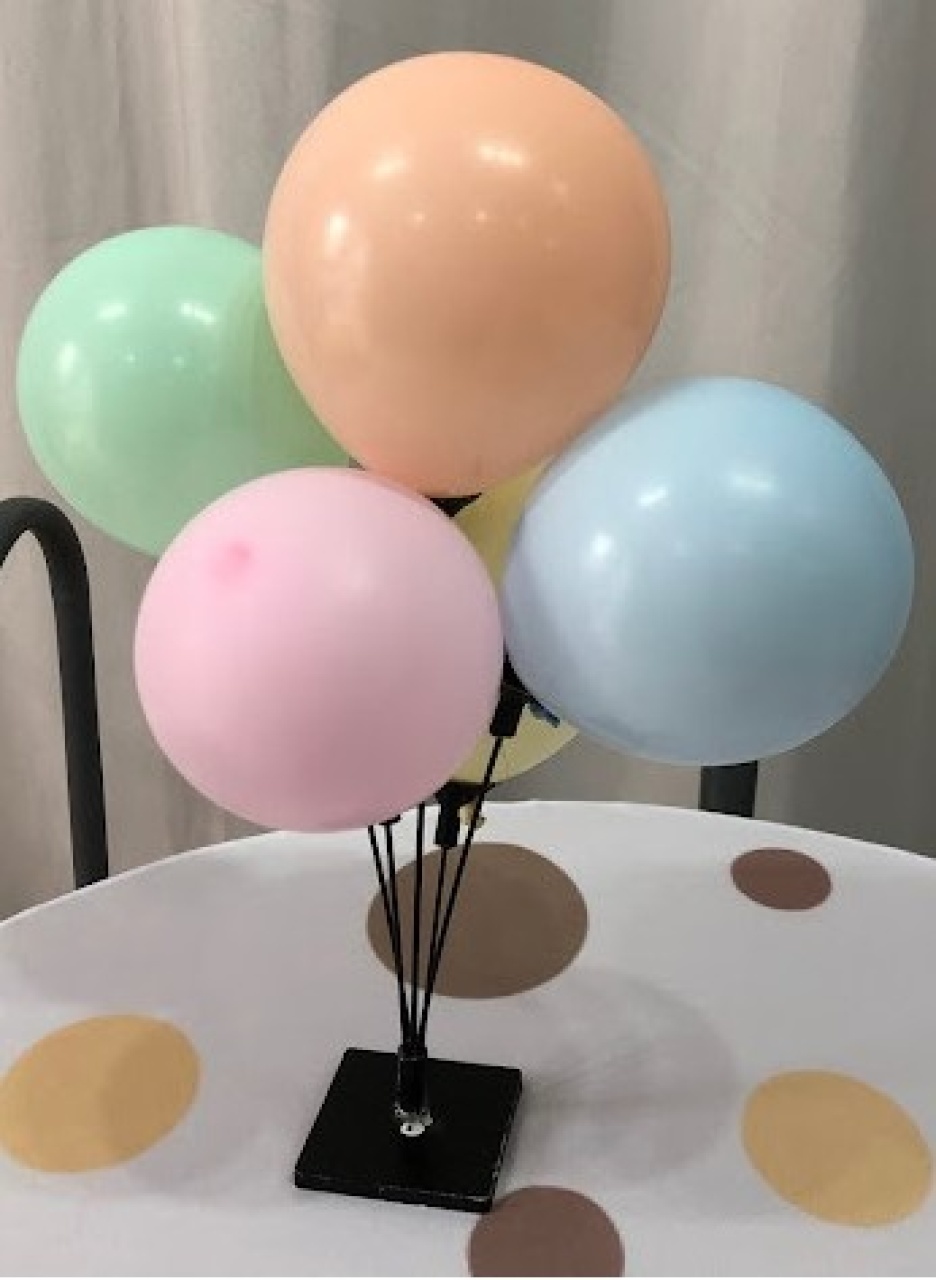 Suporte Para Balões 5 Varetas Com Balões - Vilegria Festas