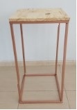 Mesa Cubo de Ferro Rose Gold G - Vilegria Festas