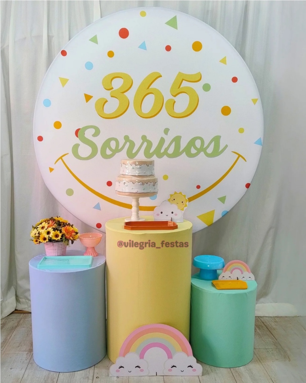 Kit Arco Íris 365 Sorrisos - Vilegria Festas