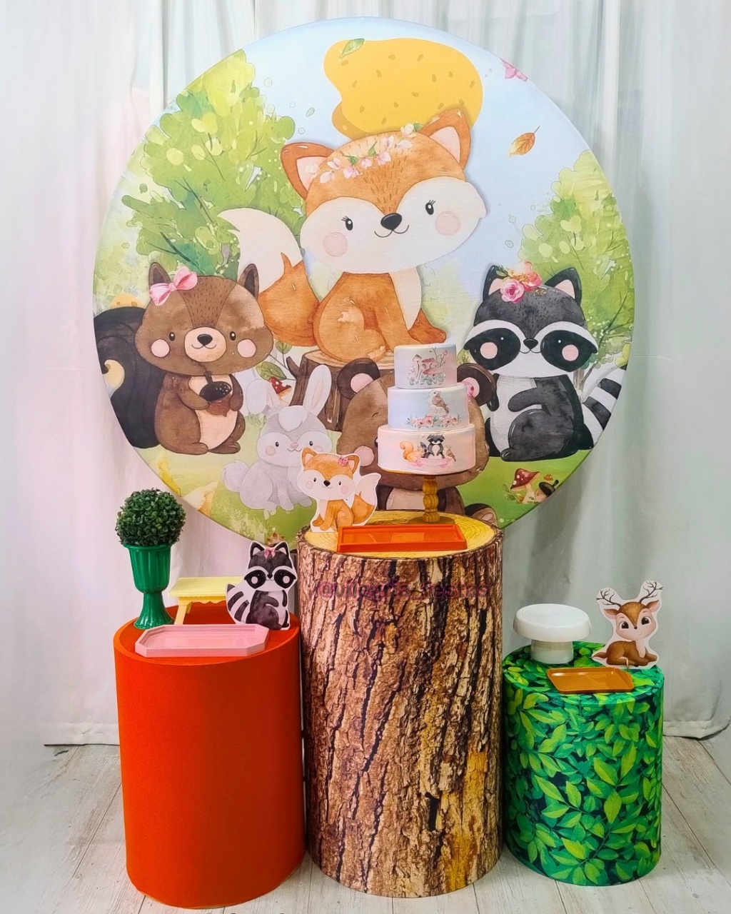 Kit Arco Íris Bosque Menina - Vilegria Festas