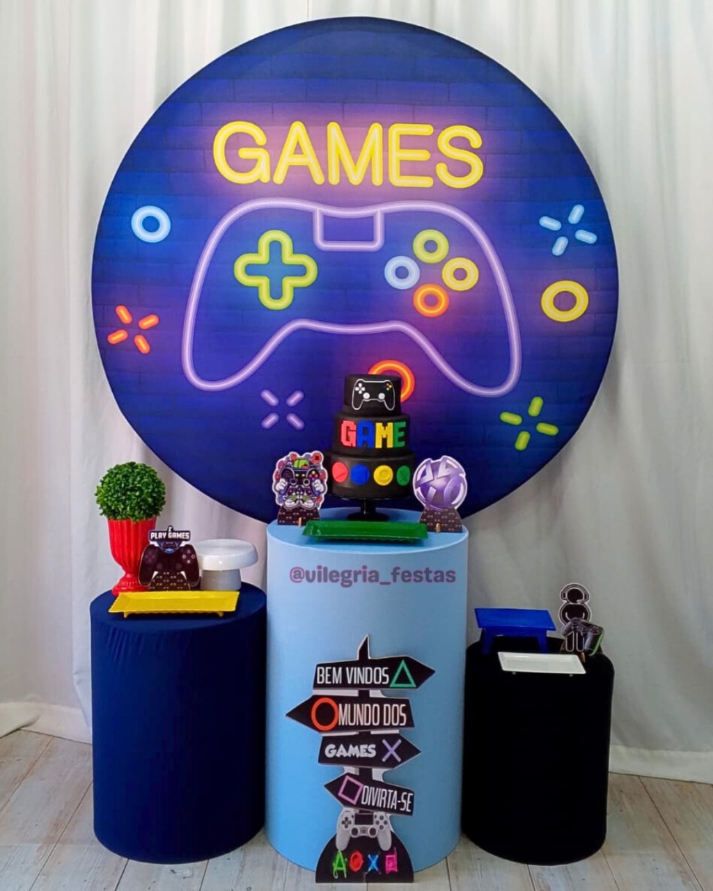 Kit Arco Íris Games 2 - Vilegria Festas