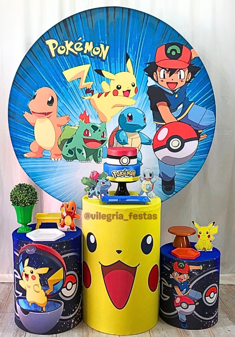 Kit Arco Íris Pokémon  - Vilegria Festas