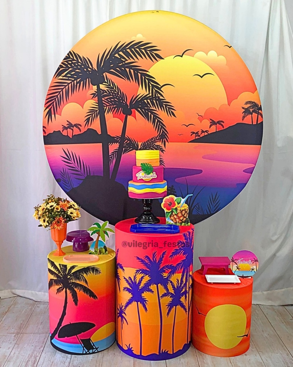 Kit Arco Íris Tardezinha - Vilegria Festas
