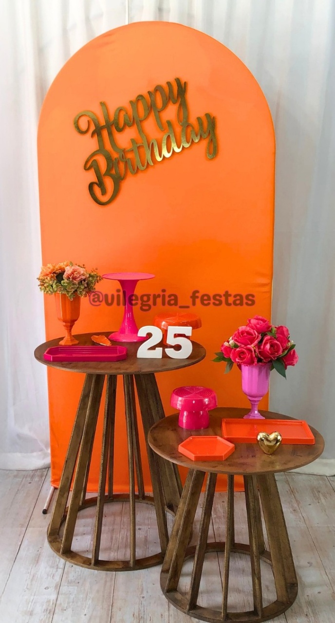 Kit Adulto Rrp Laranja E Pink - Vilegria Festas