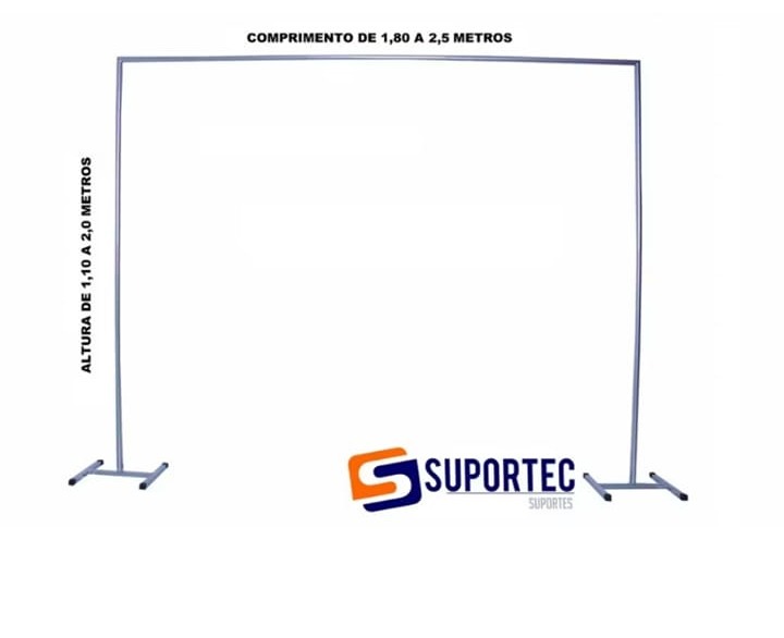 Estrutura Painel Retangular de Ferro 2X2.5 - Vilegria Festas