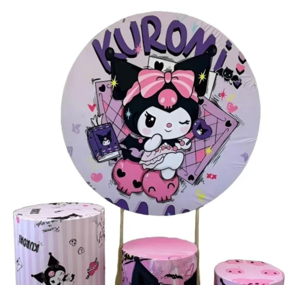 Kit Sorriso Kuromi - Vilegria Festas
