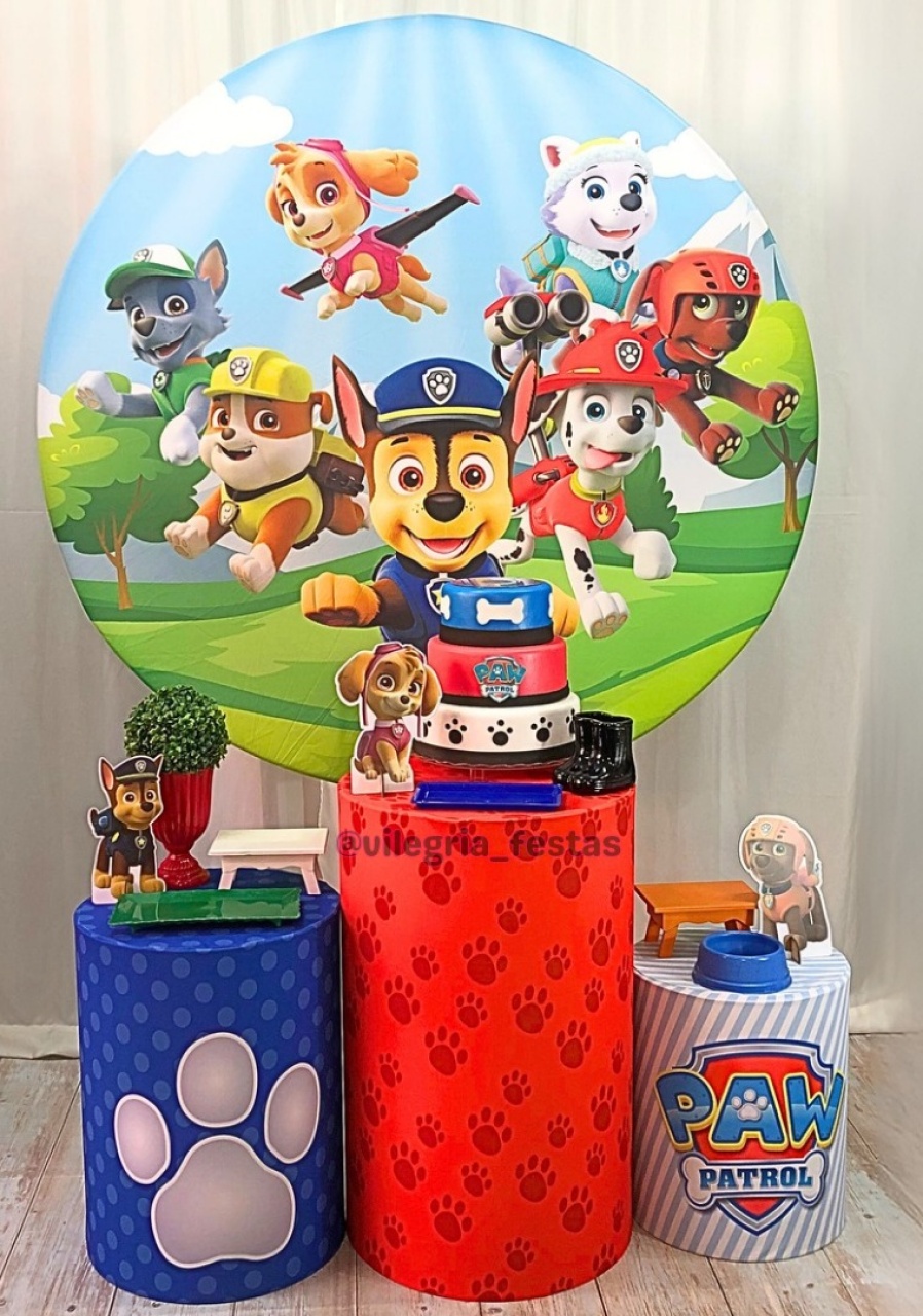 Kit Arco Íris Patrulha Canina 1 - Vilegria Festas